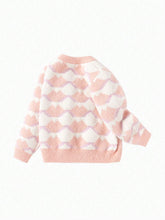 Balabala Young Girl' Sweater Girls' Embroidered Collar Knitted Sweater Autumn Winter Diamond Texture Pullover